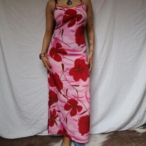 Gorgeous Pink Floral Maxi Dress